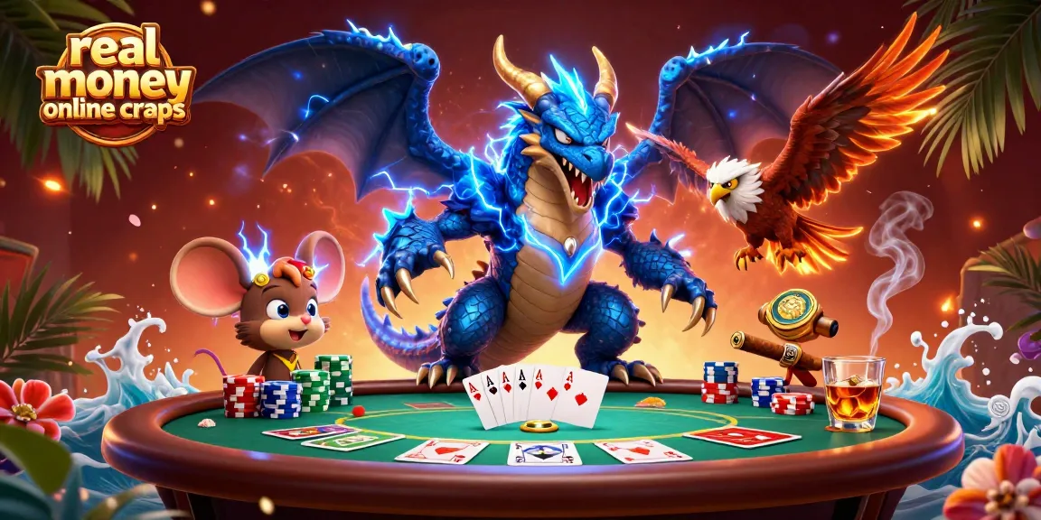 Engage in real money online craps with electrifying characters and dynamic casino elements.