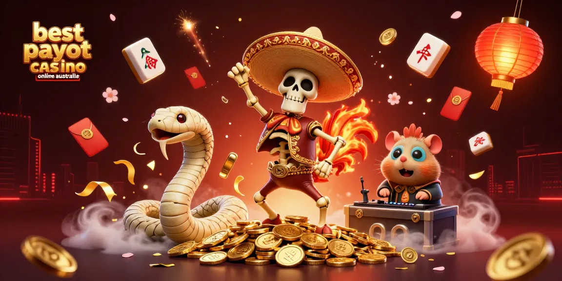 Celebrate victories at the best payout casino online Australia with vibrant cartoon action and gold coins.